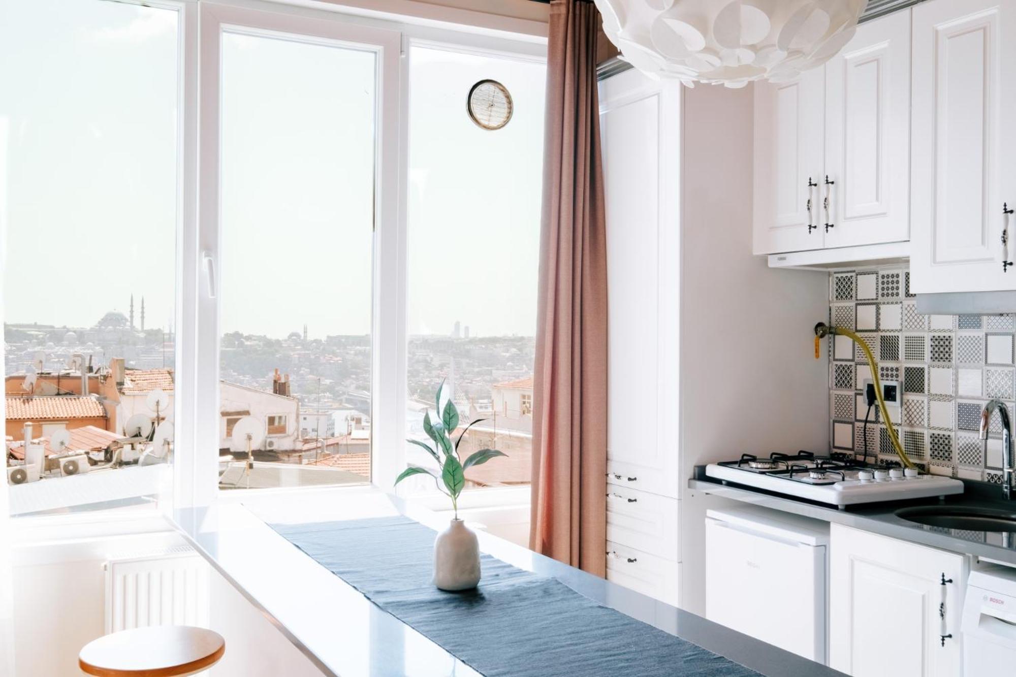 Flat W City View Near Galata Tower In Istiklal Ave Istanbul Exterior photo
